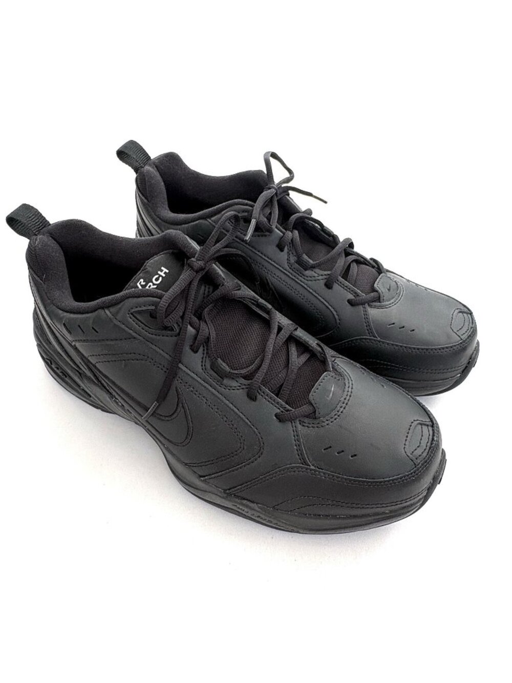 Men’s 14 Nike Air Monarch IV Triple Black X Training Workout Shoes 416355-001